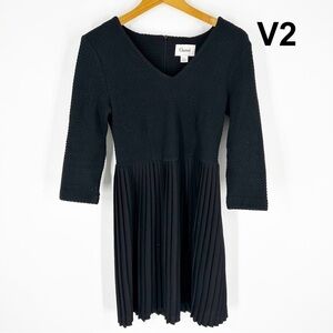 Ganni pleated black dress sz S